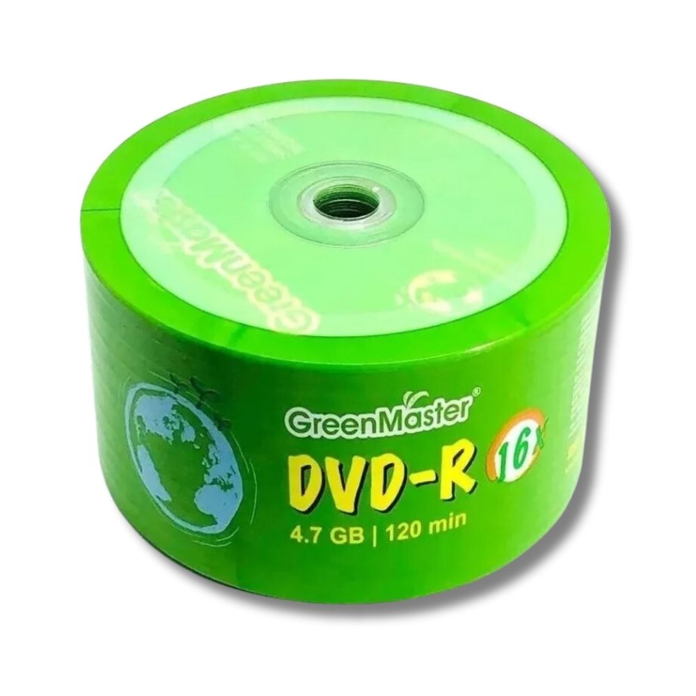 GreenMaster Green DVD-R con 50 discos