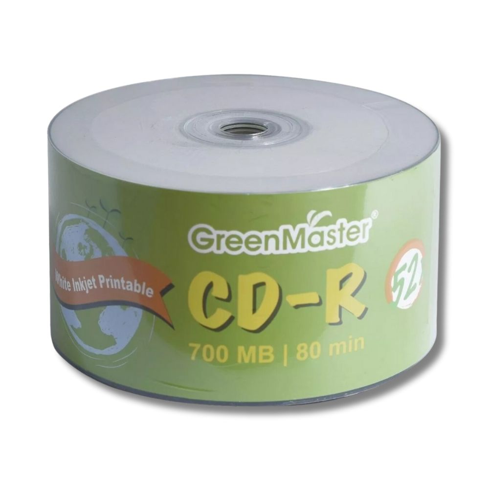 GreenMaster Green CD-R Printable con 50 discos