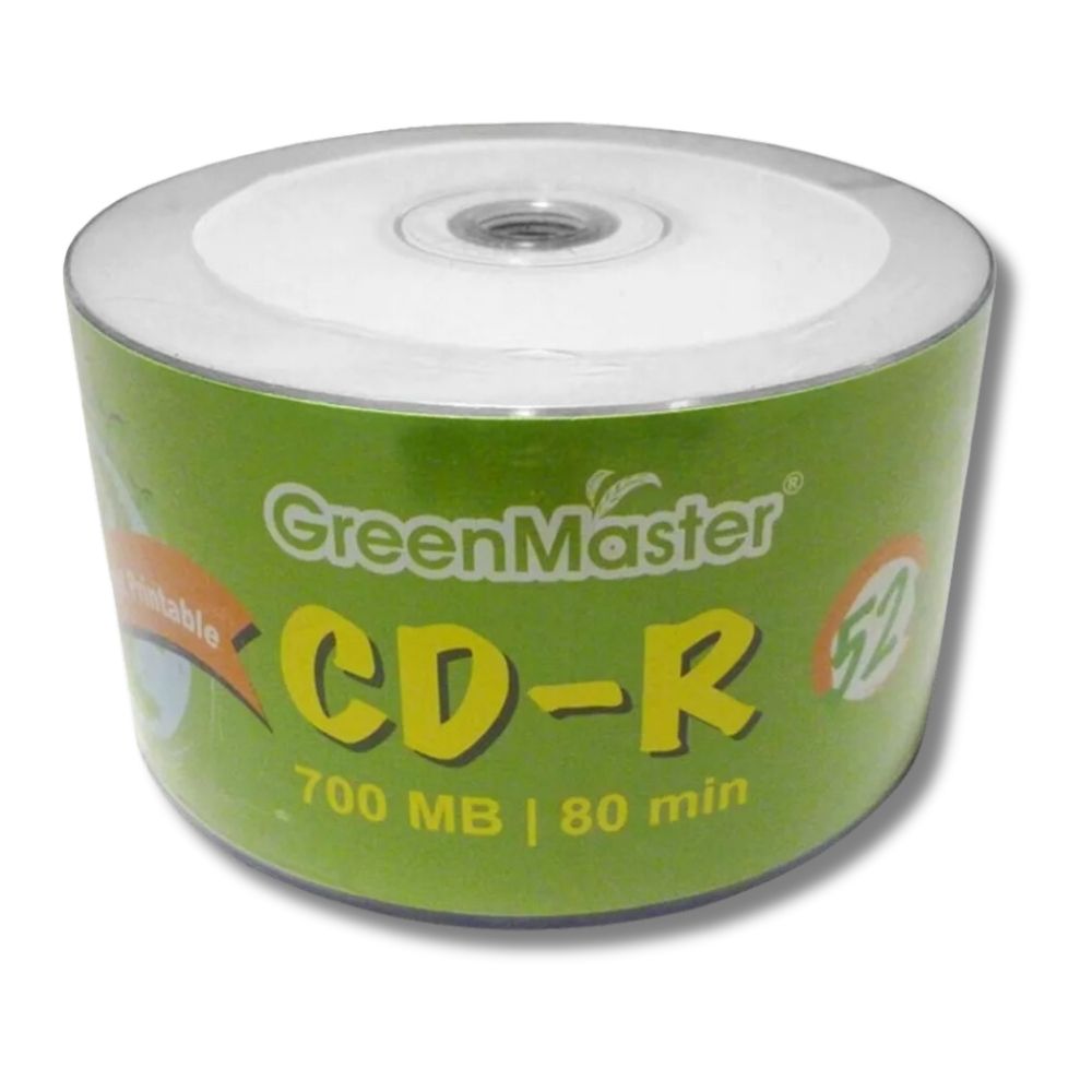 GreenMaster Green CD-R Printable con 50 discos