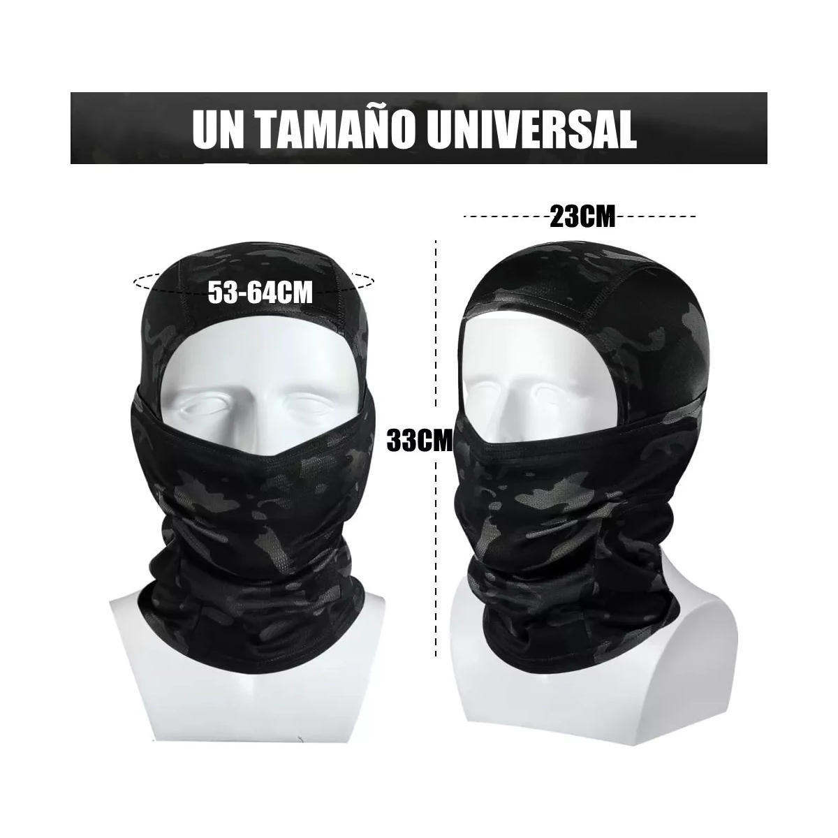 Pasamontañas Balaclava Tactico Máscara Para Motociclista 5pz.