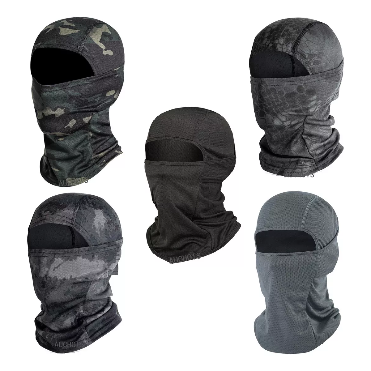 Pasamontañas Balaclava Tactico Máscara Para Motociclista 5pz.