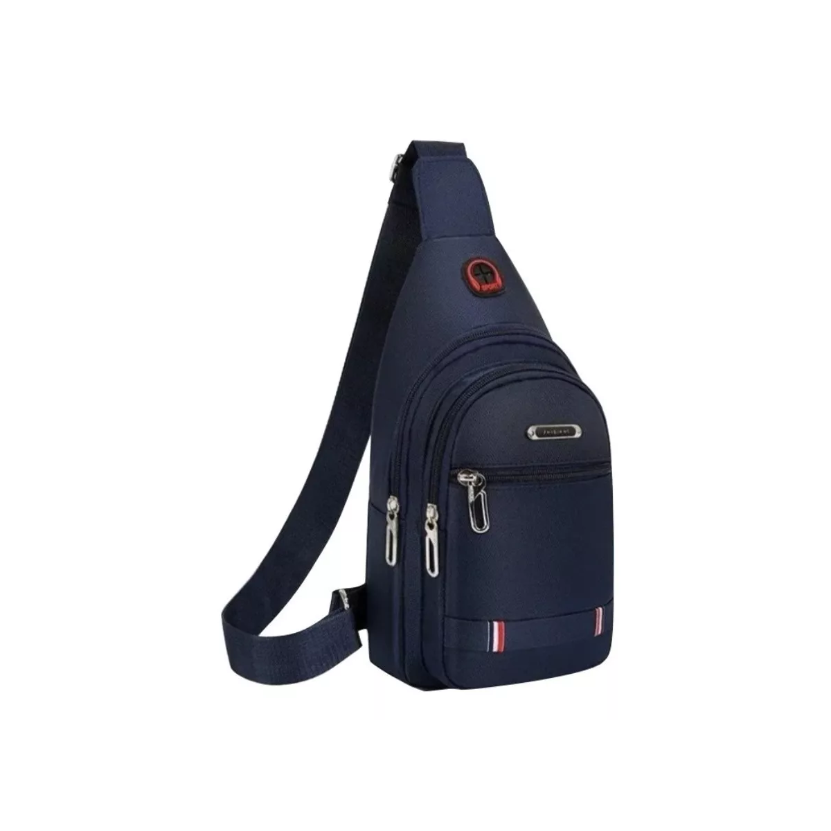 Pechera Mariconera Impermeable Mochila Cruzada Casual Band G Azul.