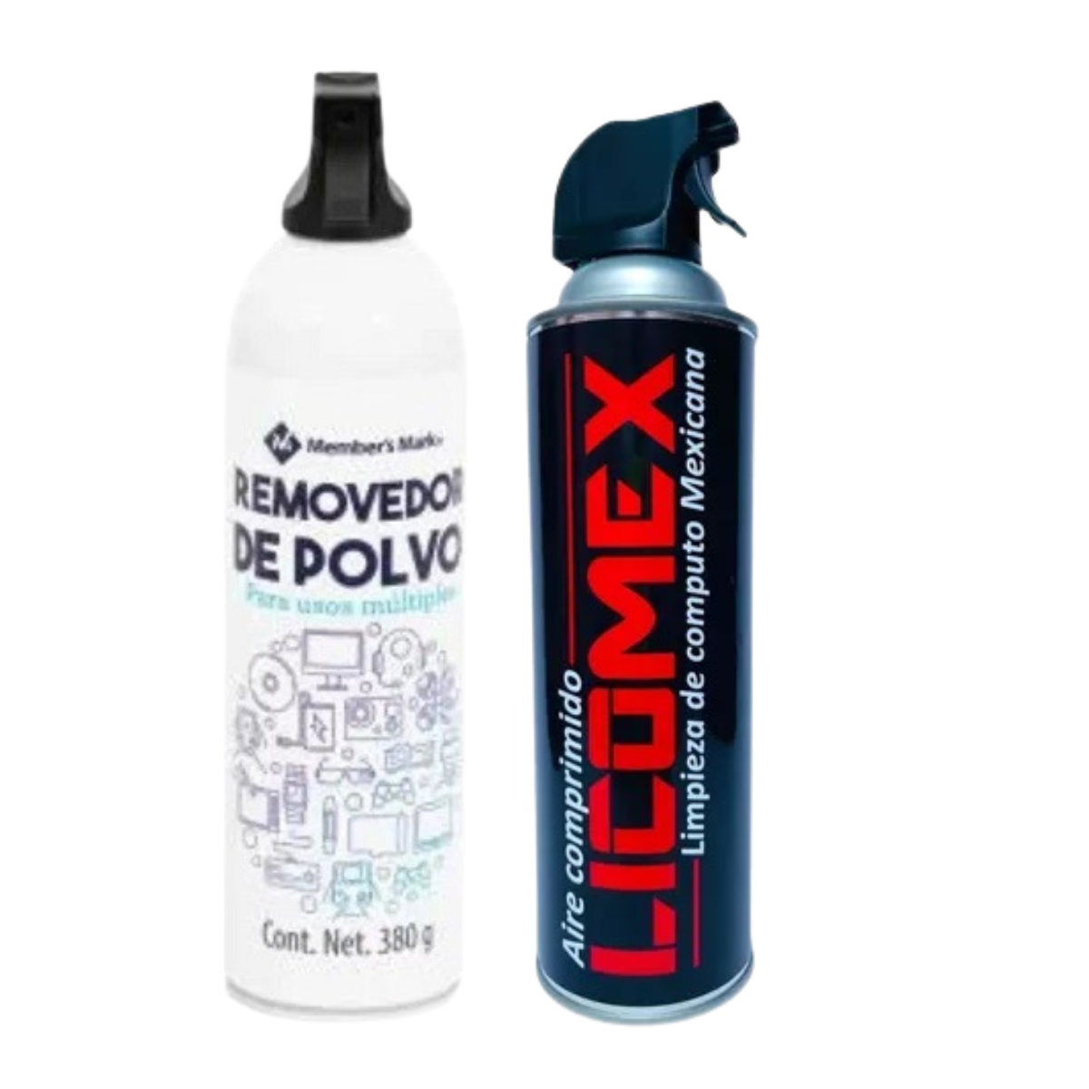 2 Aire Comprimido Removedor Polvo Alta Presión 660ml + 440ml