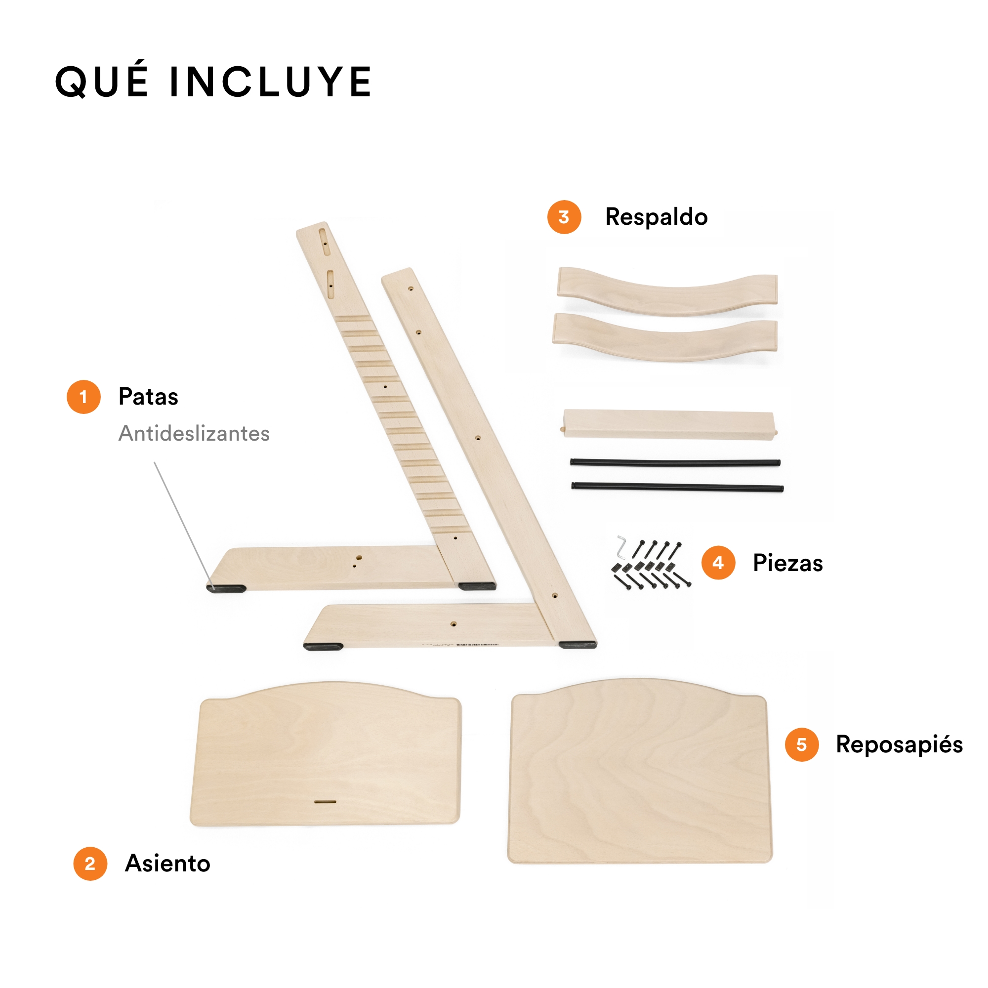 Silla Tripp Trapp de Stokke, Natural .