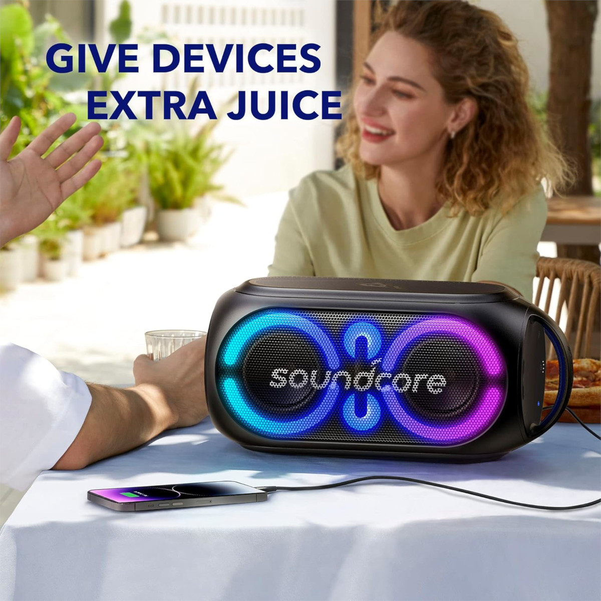 Bocina Soundcore Anker Rave Party 2 inalámbrica IPX4 16hrs 120W.