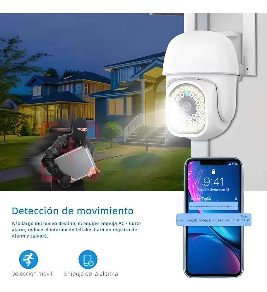 Cámaras De Seguridad Vigilancia Exterior Wifi Inalambricas