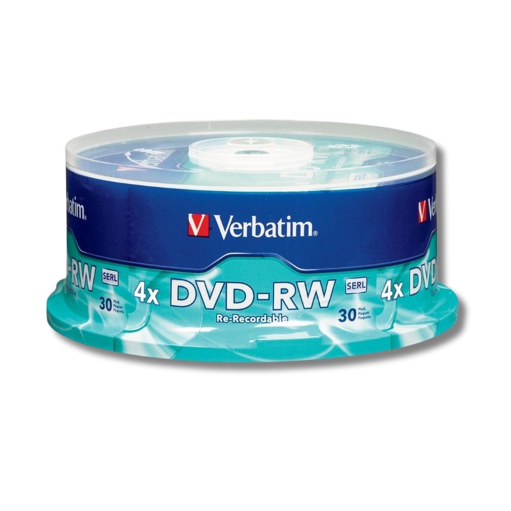 Verbatim DVD-RW Regrabable con 30 discos Campana Rigida
