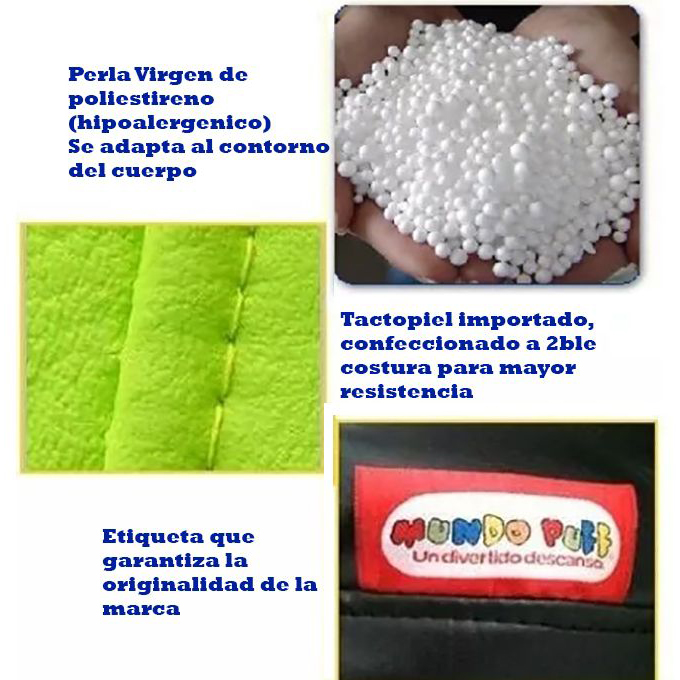 Sillón Puff Bigbag Gigante marca Mundo Puff .