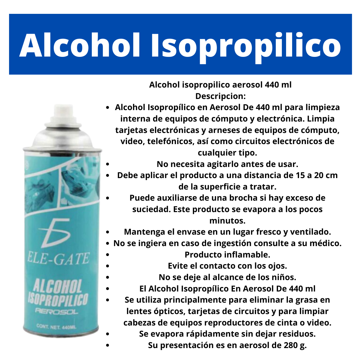 Kit Mantenimiento Pc Aire+ Alcohol Isoprílico+ Pasta Termica