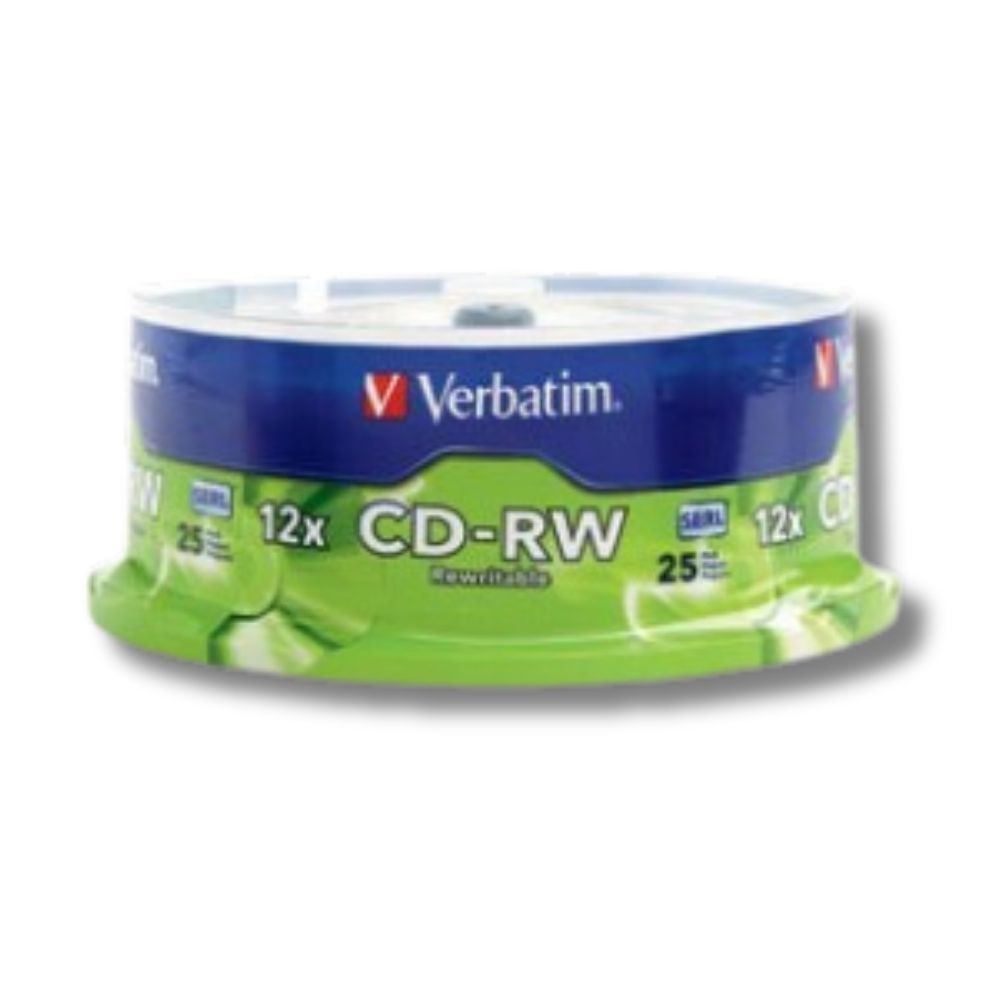 Verbatim CD-RW Regrabable con 25 discos Campana Rigida