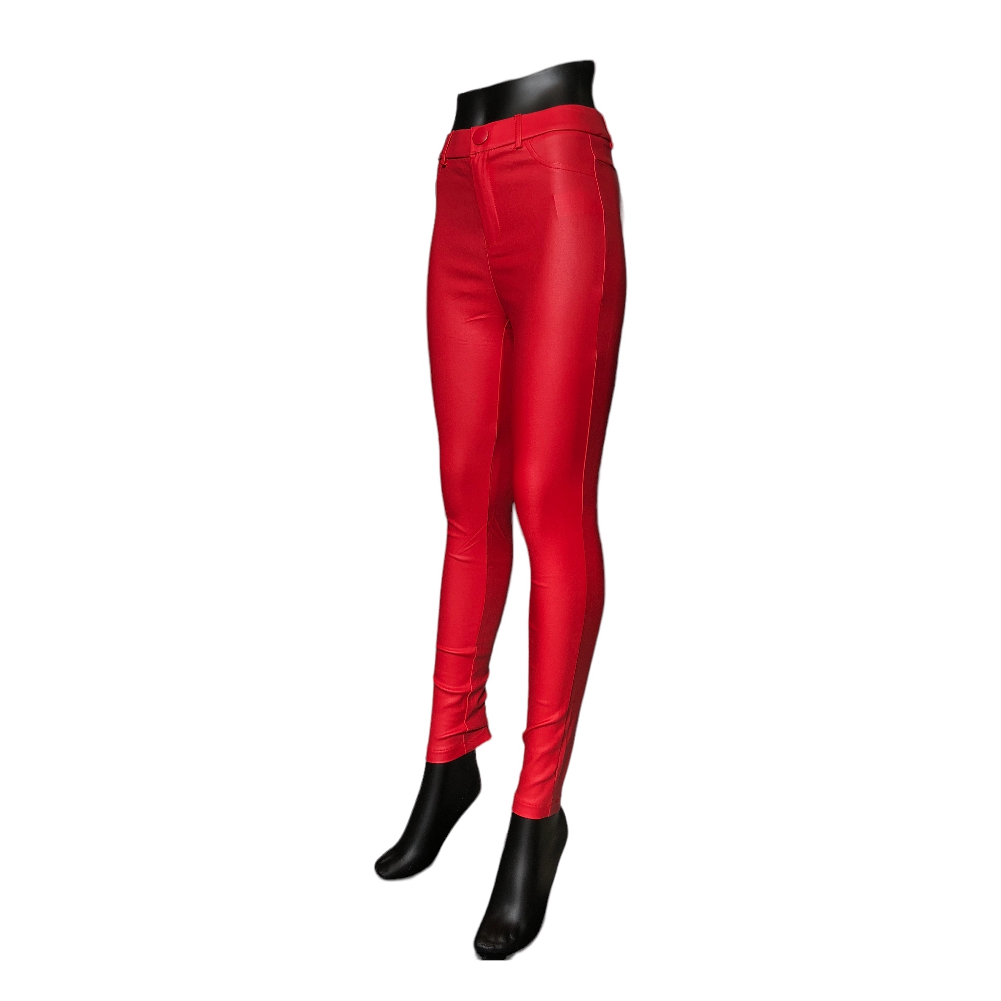 Pantalón Ajustados Rojos Efecto Piel LC DESIGNS COLLECTION.