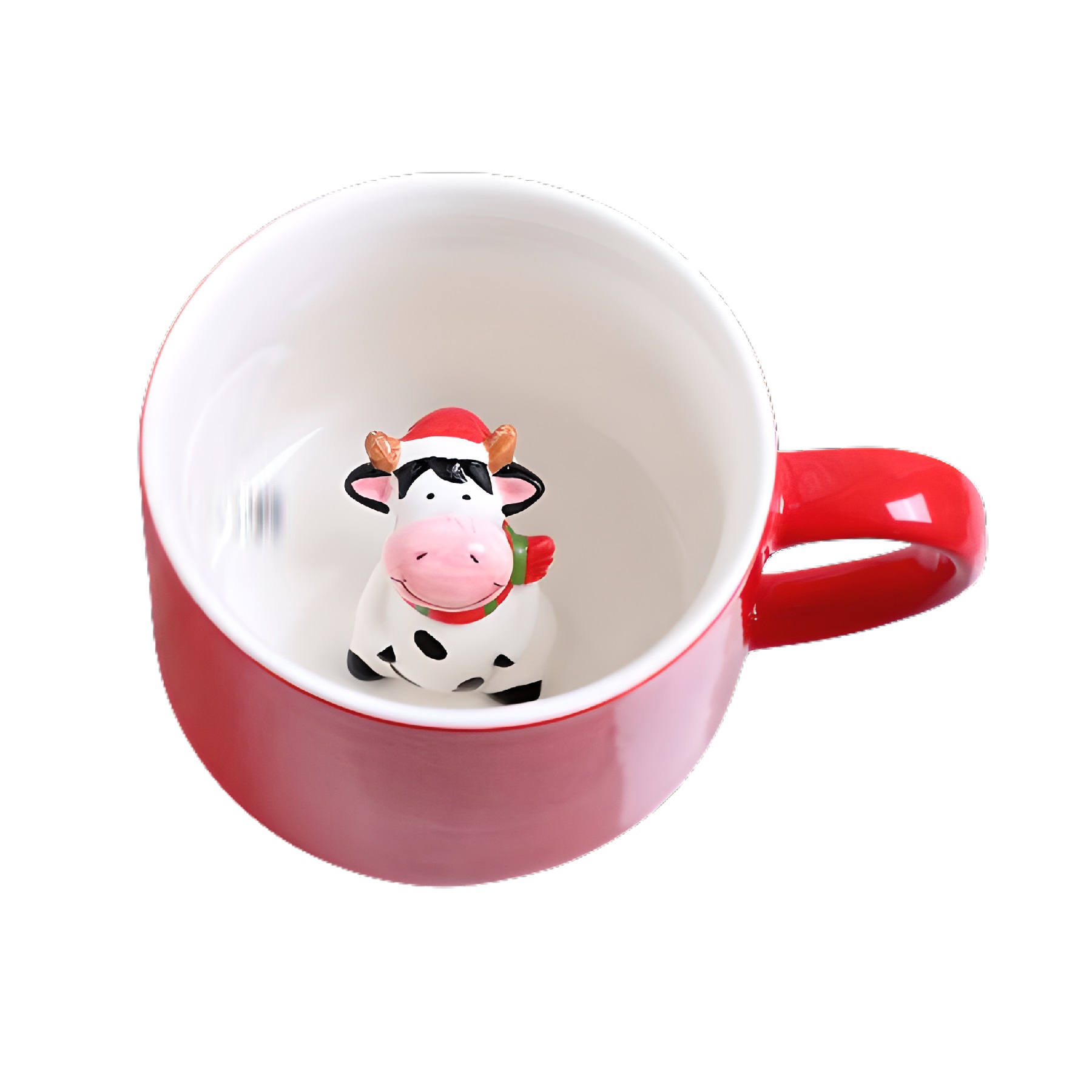 Taza Para Té Café 3 D Cerámica Colección Navideña