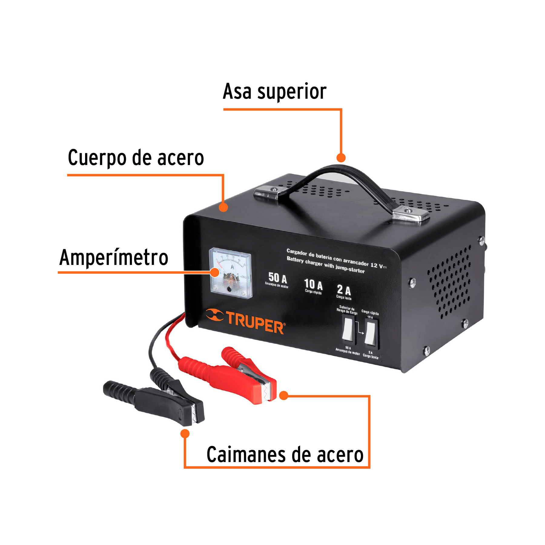 Cargador De Baterias Arrancador Para Autos Camionetas, Motocicletas y Yates.