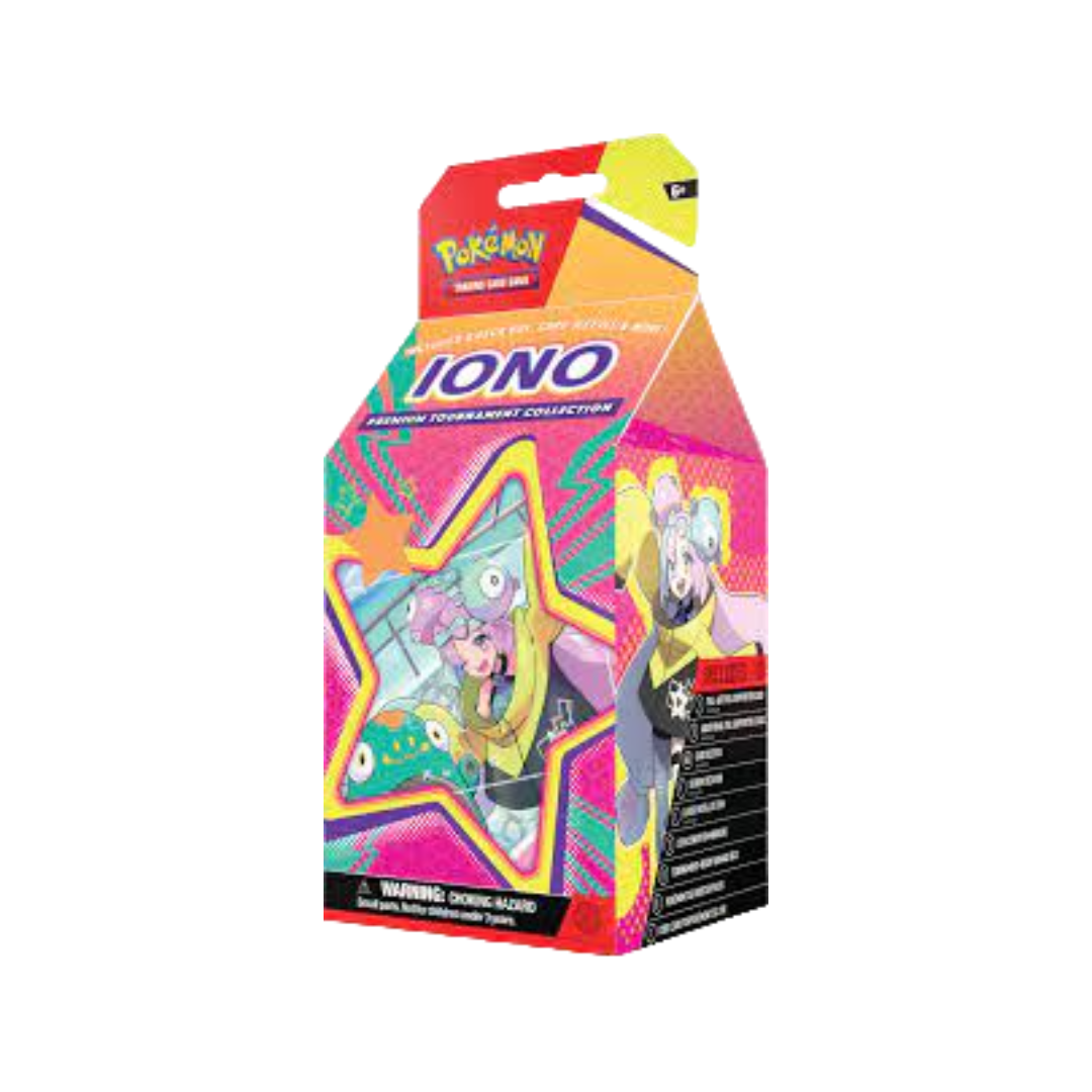 Pokemon TCG Iono Premium Tournament Collection Cartas Coleccionables.