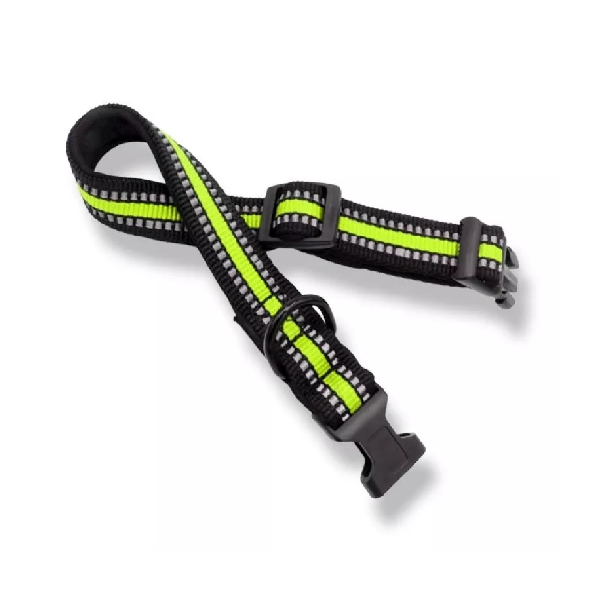Collar Reflejante Para Perros Con Broche Seguridad Ajustable Grande.