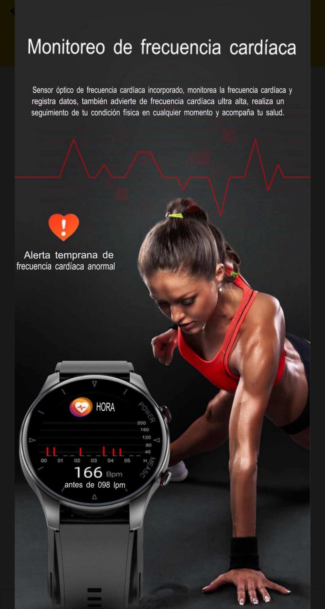 Smartwatch 2024 Presion Arterial Oximetro Monitoreo Remoto de adultos mayores