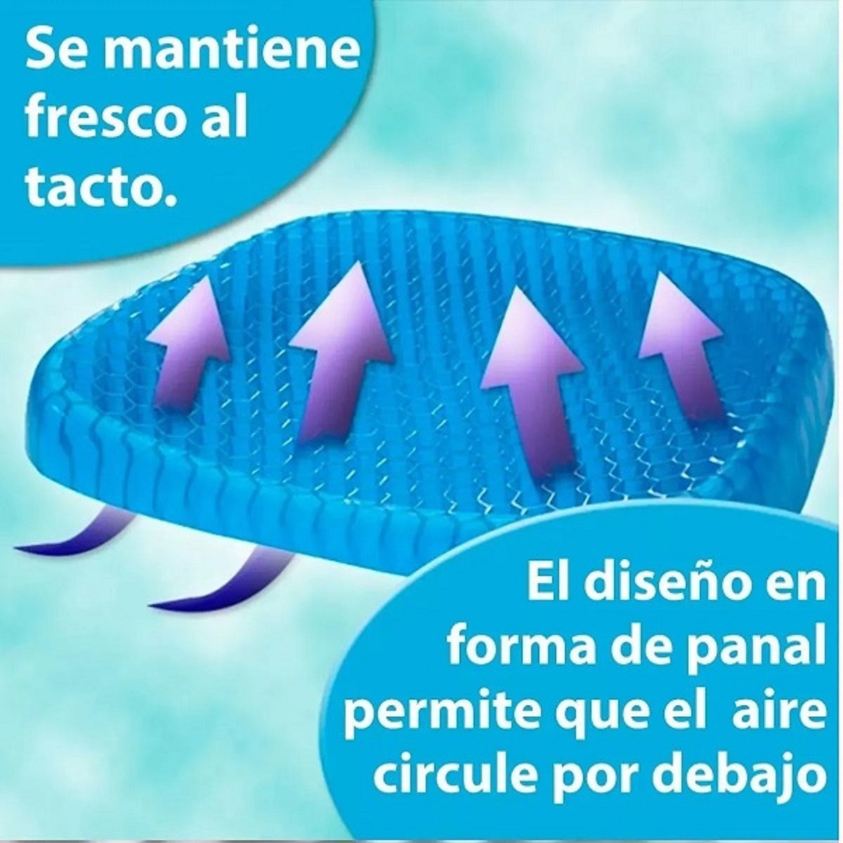 Cojín Silicona Asiento Auto Gel Confortable Lavable Portátil