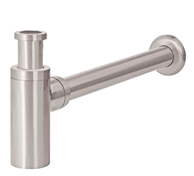 Cespol para lavabo Metal Acero inoxidable acabado Satín