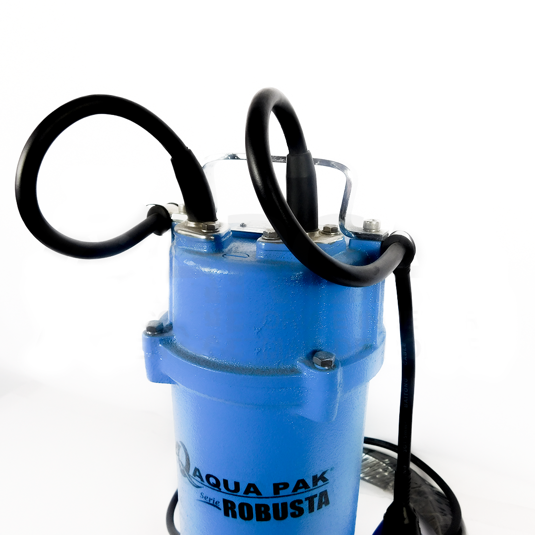 Bomba Sumergible para Aguas Negras ROBUSTA2/10/1127A Aqua Pak 1 HP 127 V Descarga en 2" Pulg.