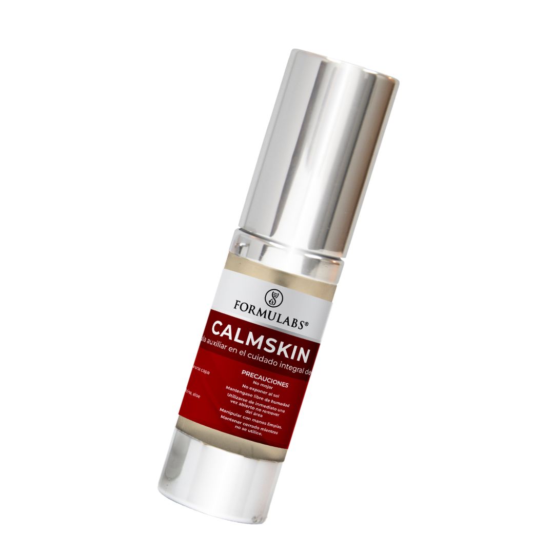 Crema Facial y Corporal, Previene Y Cura Quemaduras De Sol, ayuda a pieles con Psoriasis, dermatitis atópica (eccema), Urticaria, Melasma y Acné activo. 25g - Calmskin- Formulabs