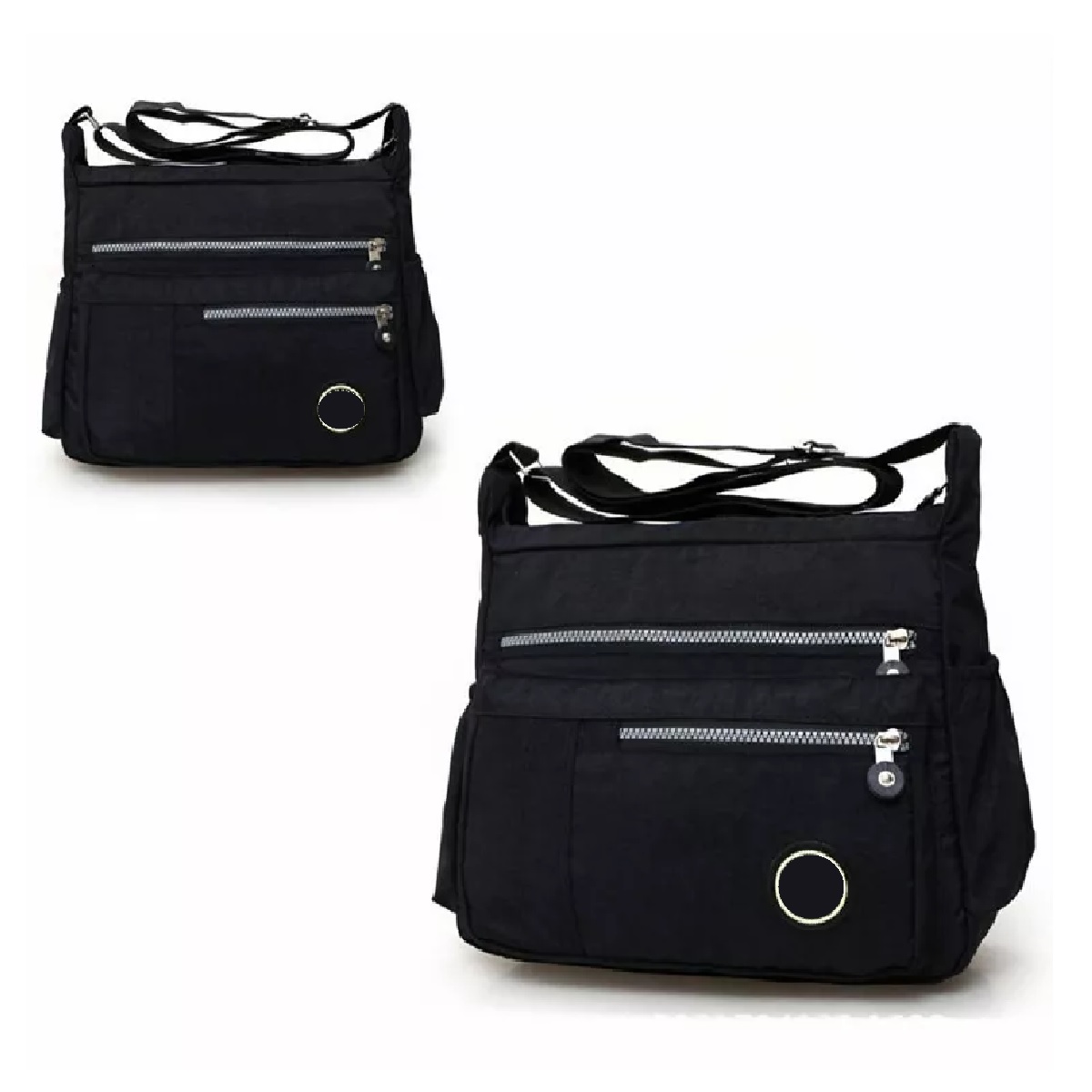 Mochila Mariconera Cruzada Dama Negro.