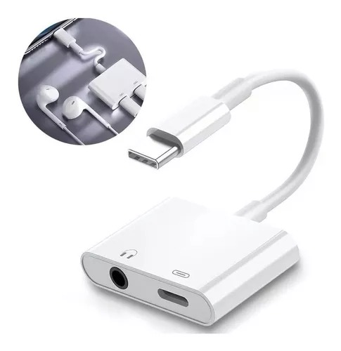 Adaptador Para Tipo C A Jack Aux 3.5mm Para Audio Y Carga.