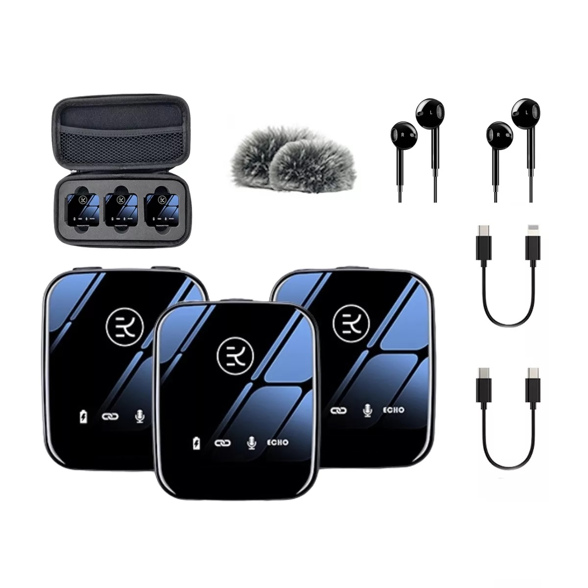 Micrófono Lavalier Solapa Inalámbrico Para Celular Pc Gamer.