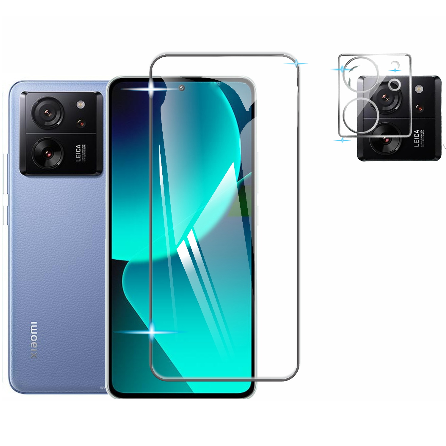 Pack Cristal Templado 9d Para Xiaomi 13t Pro + Mica Camara