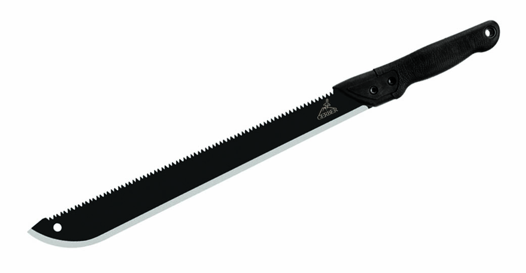 G0758 Gerber Gator Machete Sierra En Espina Y Funda.