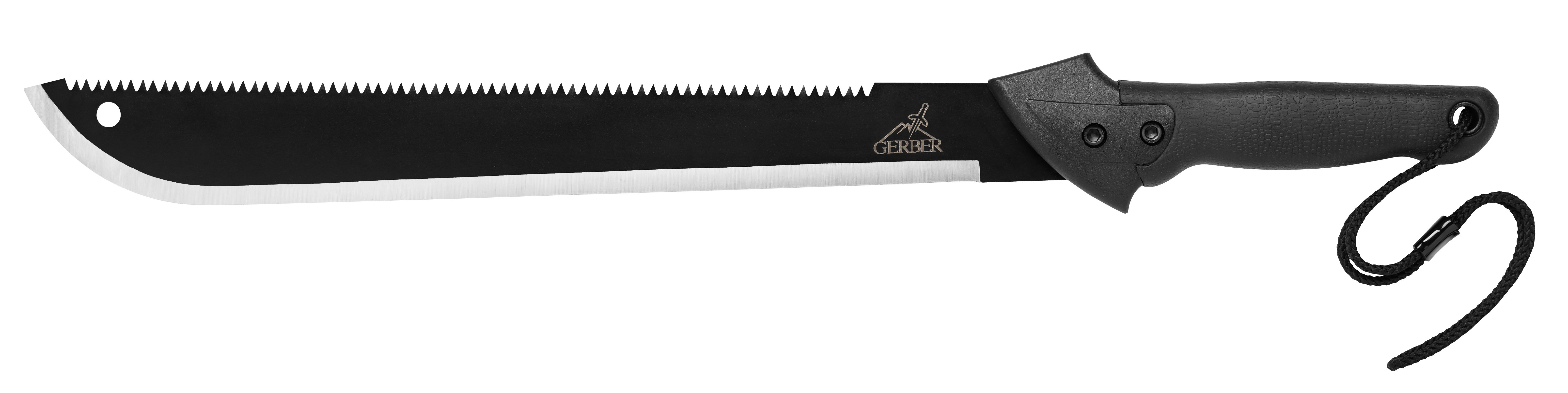 G0758 Gerber Gator Machete Sierra En Espina Y Funda.