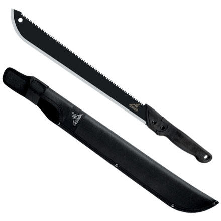 G0758 Gerber Gator Machete Sierra En Espina Y Funda.