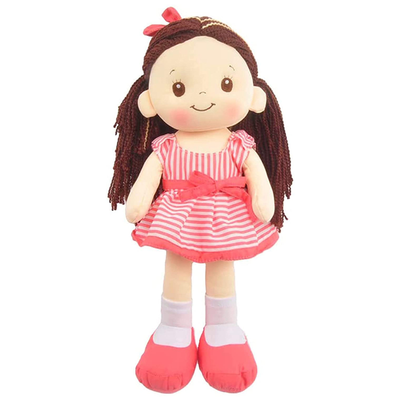 Muñeca De Trapo y Tela Lacy Color Rosa.