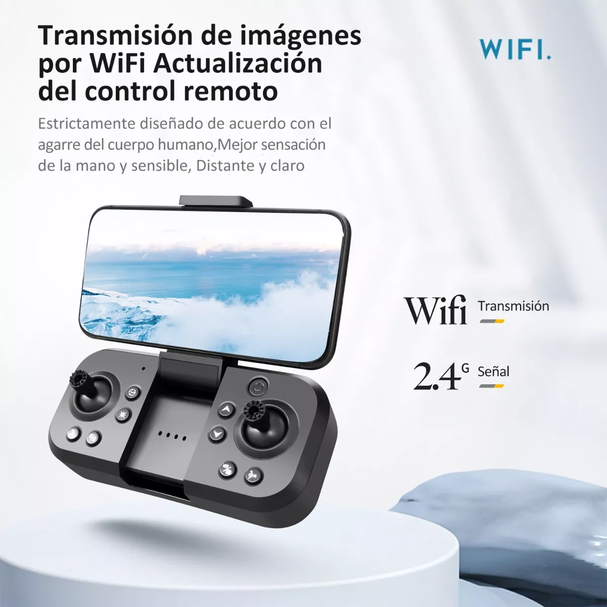 Drone Con Par Cámara 4k Quadcopter +3 Batería Control Remoto.