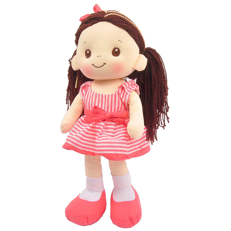 Muñeca De Trapo y Tela Lacy Color Rosa.