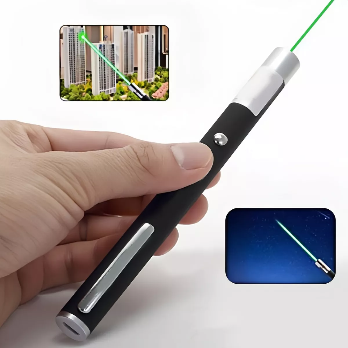 Láser Verde Puntero Usb Recargable Apuntador Laser 20km.