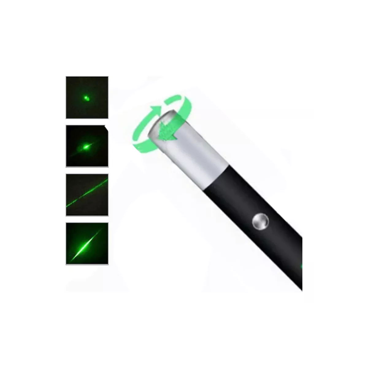 Láser Verde Puntero Usb Recargable Apuntador Laser 20km.