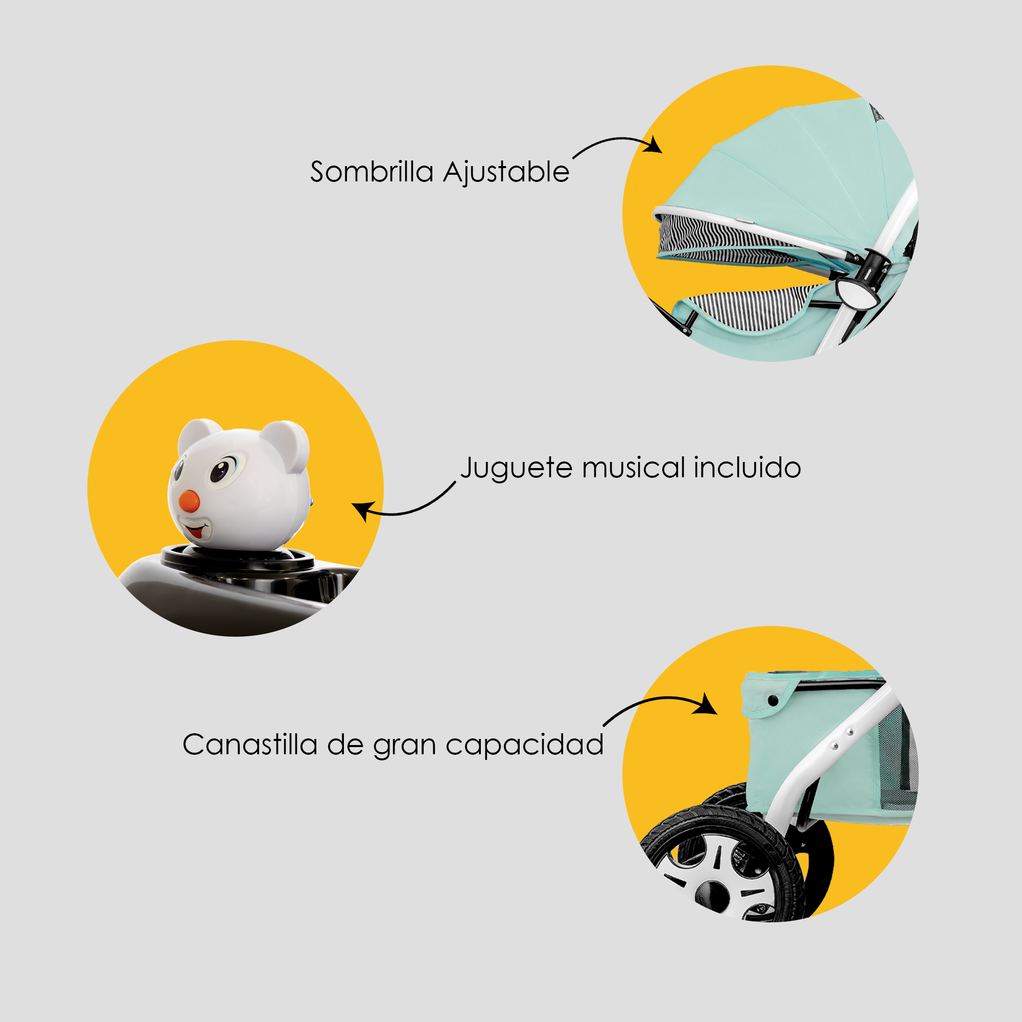 Carriola De Bebé Plegable Ultra Premium.