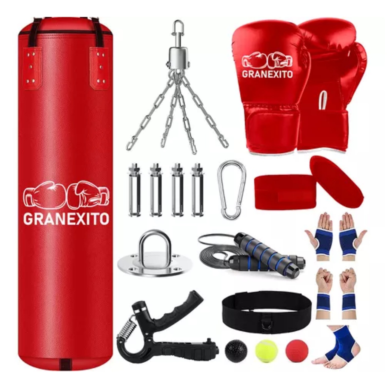 Saco Bolsa Boxeo 1.2m Premium Pu Saco De Boxeo Deportivo Kit