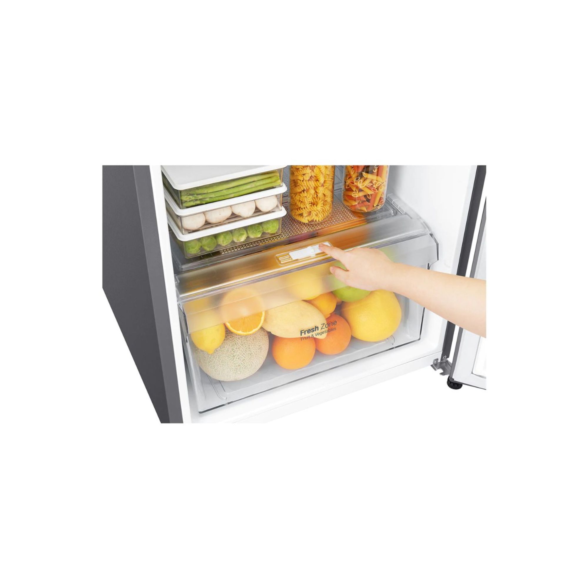 Refrigerador Top Mount 9 P3 Color Plata Con Multi Air Flow Gt29bppk marca LG.