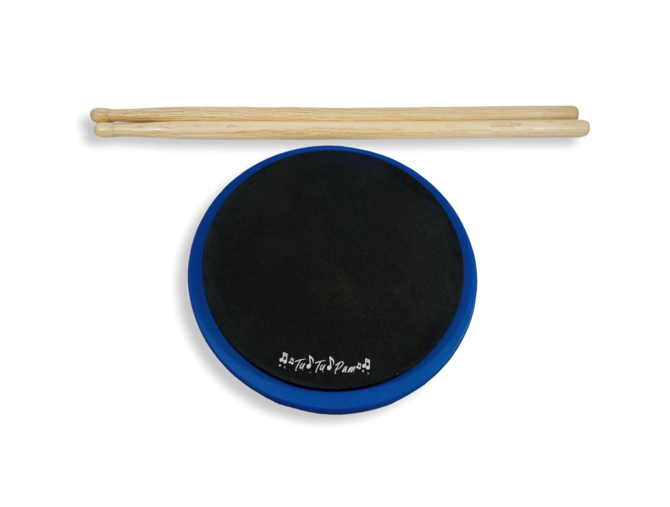 Pad Practicador De Batería 25.3 Cm Redondo + Baquetas.