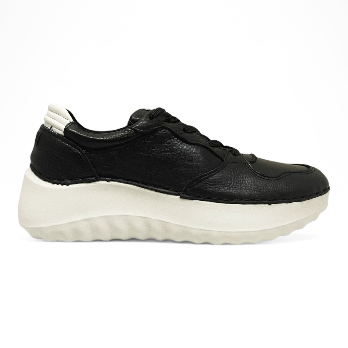 Tenis Negros Lobo Solo De Mujer Opanka De Piel Ligeros