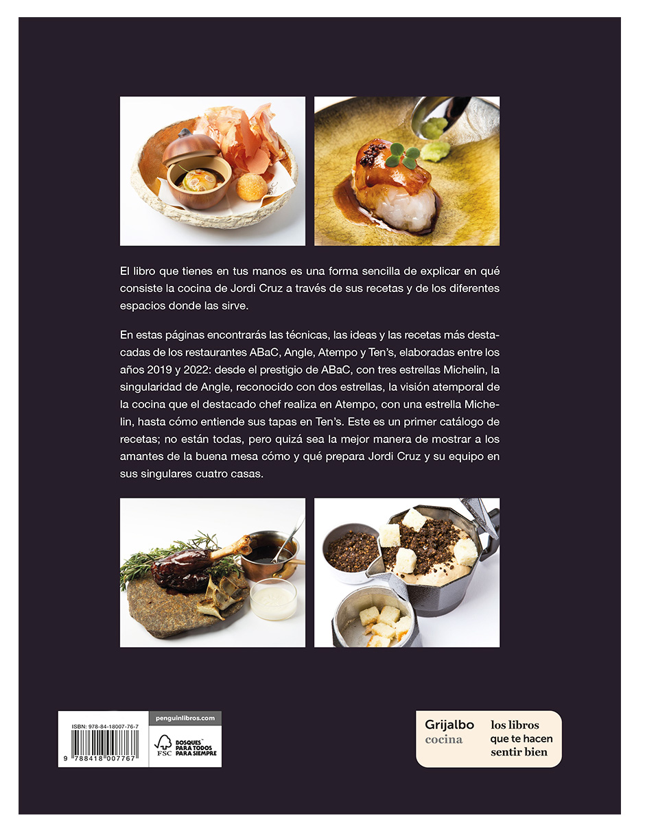Libro Cuatro casas. La cocina de Jordi en ABaC, Atempo, Angle y Ten's.