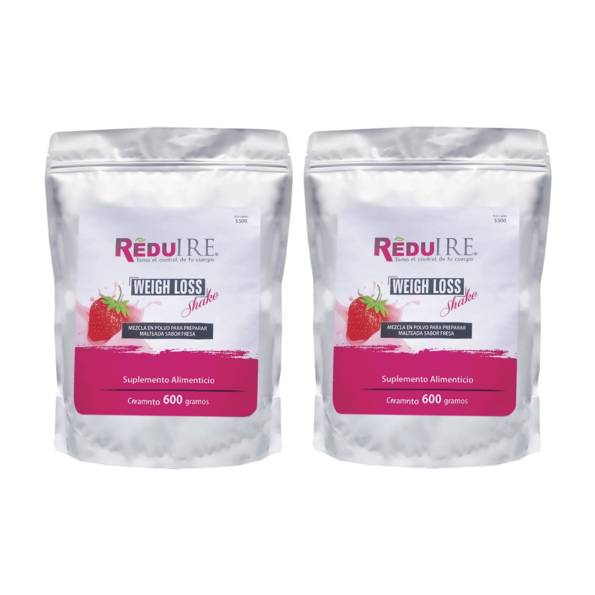 Malteada Weigh Loss Sabor Fresa P/ Bajar Peso Reduire 