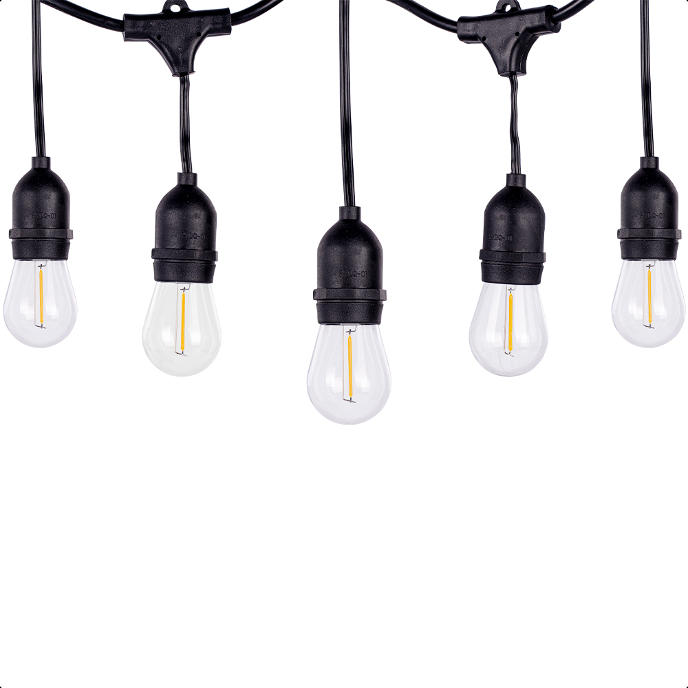 ICON Guirnalda Vintage Luces Para Exterior 15 Focos 14.6 Metros.