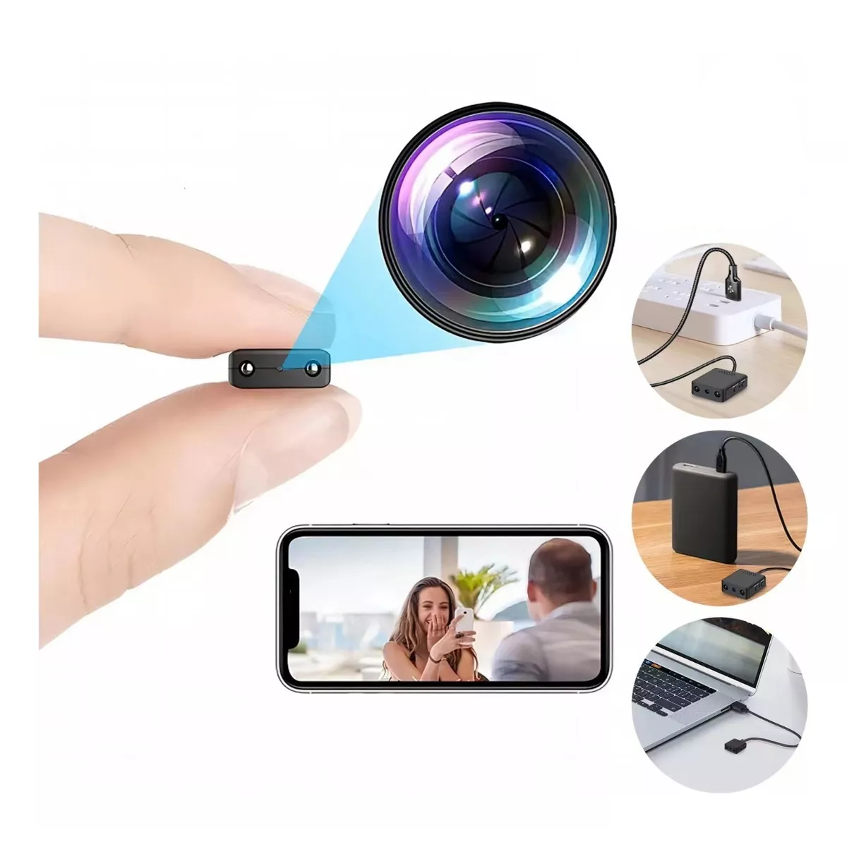 Mini Camara Espia Inalambrica Wifi Hd 1080p Con 32gb Tf