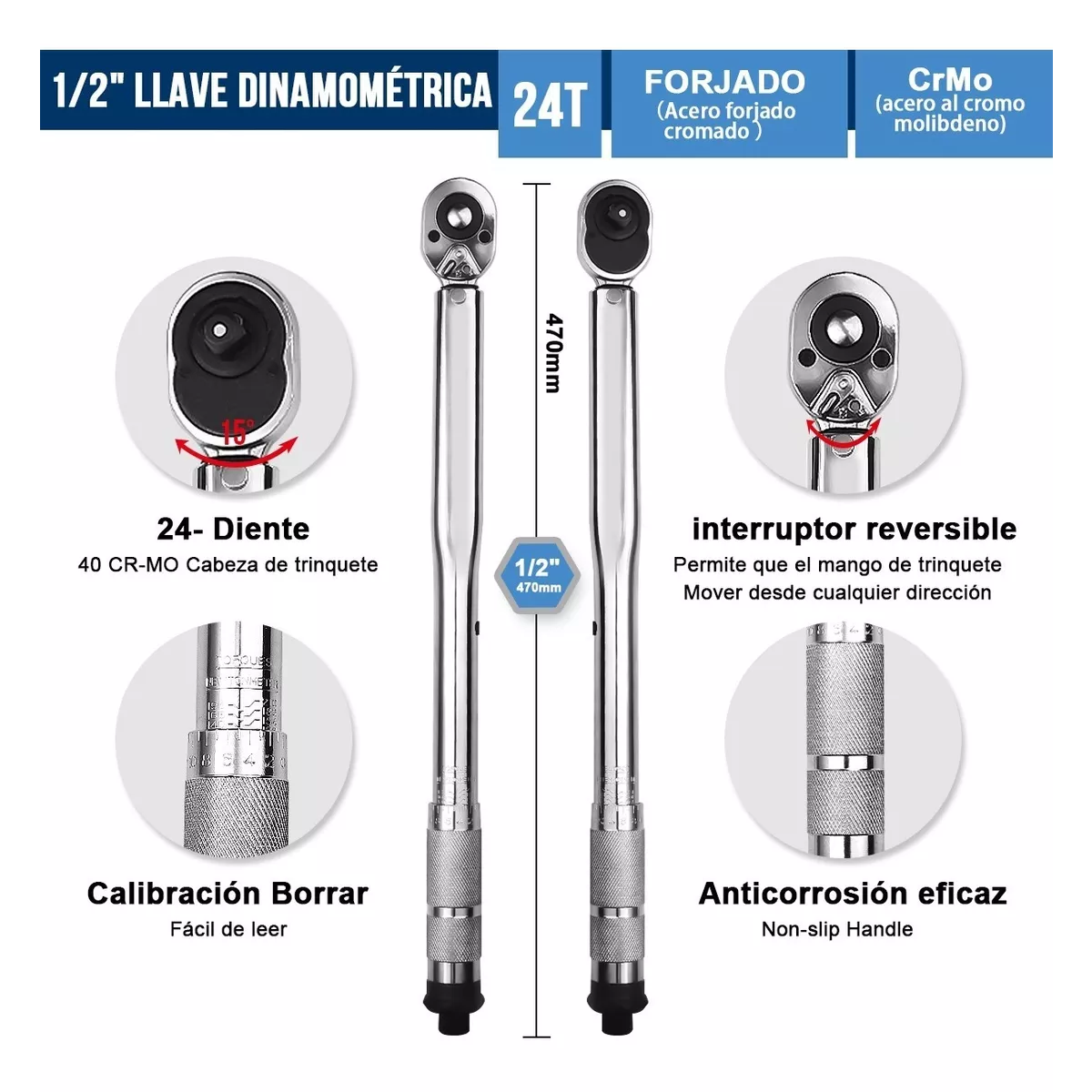 Torquímetro Llave De Torque 1/2 28-210nm.