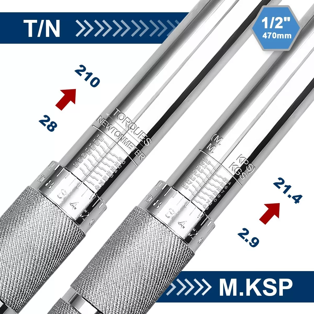 Torquímetro Llave De Torque 1/2 28-210nm.