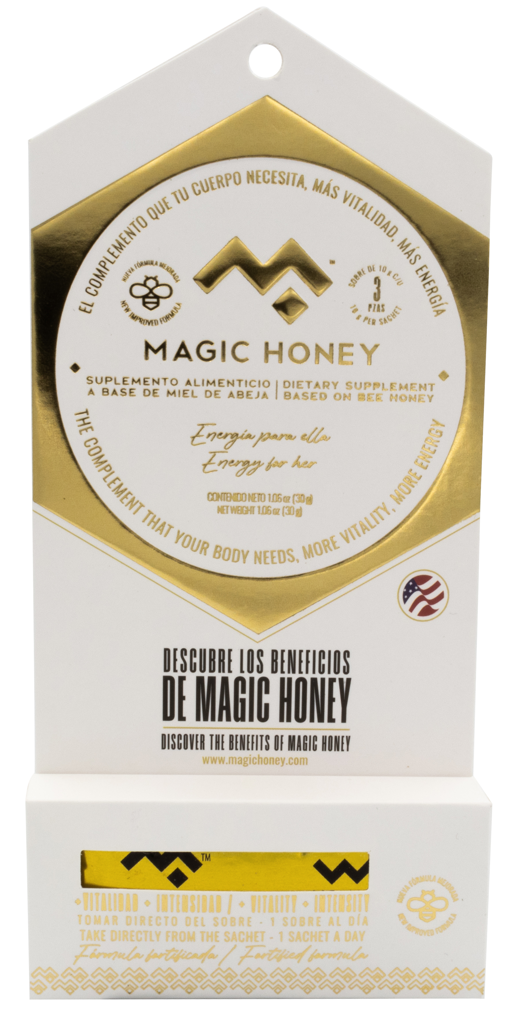 MAGIC HONEY 3 SACHETS MUJER