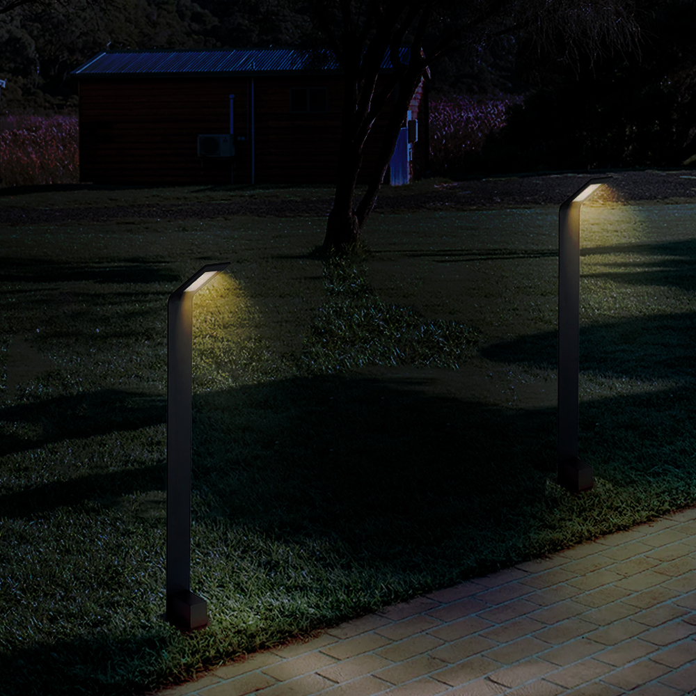ICON Lampara de Jardín para caminos Tipo Bolardo Slim 4W Luz Cálida 3000K IP65 80 CM