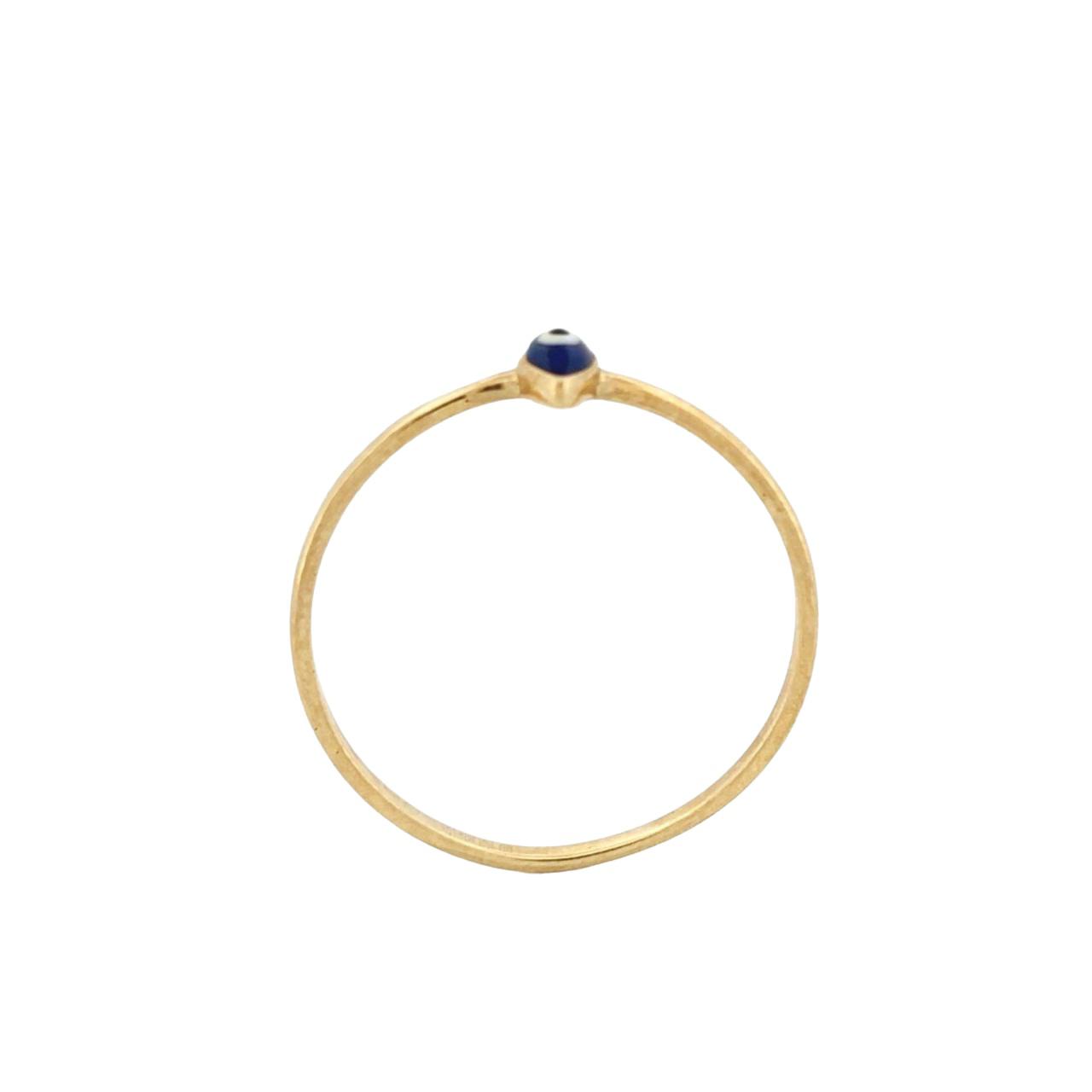Anillo Ojo Turco Oro 10 K + Obsequio.